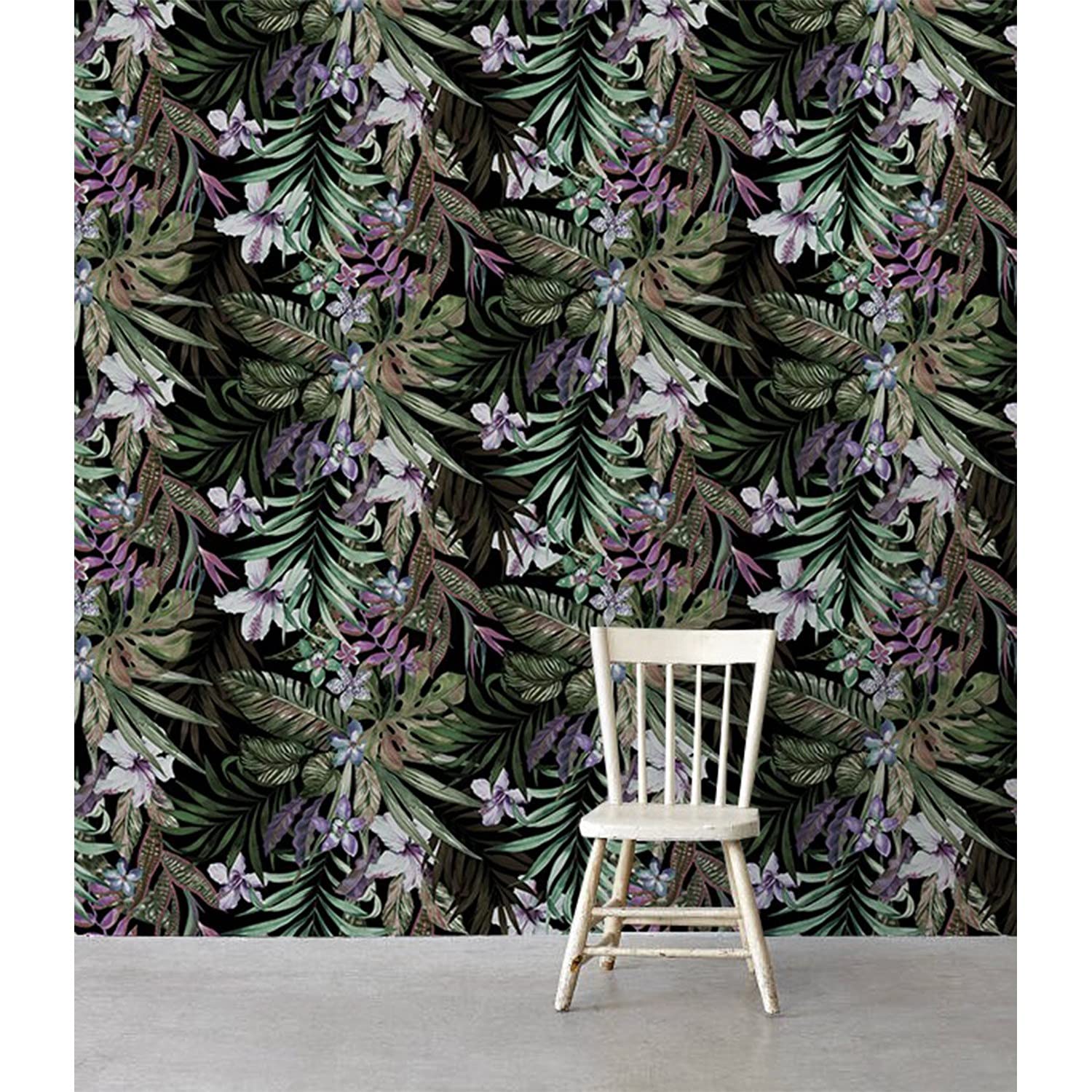 Papier peint stickers muraux floral - Rénovation facile sans colle meuble et mur Coloray