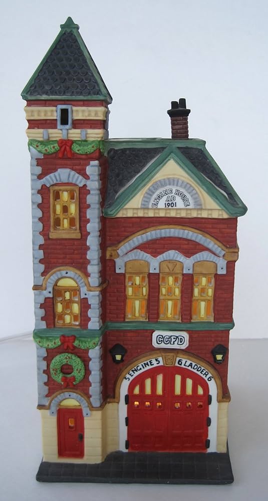 レア　Department 56　ハウスライト　消防署　ビンテージ Amazon.com: Department 56 Heritage Village Collection ; Christmas