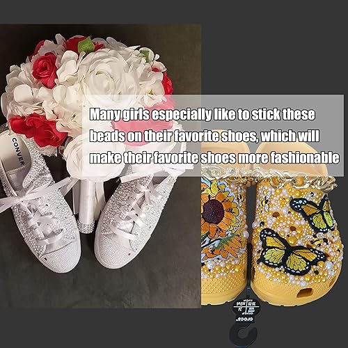 Miniatura 6 de YAKA 3000 unidades, 1 caja de 7 tamaños de 2.5345680.394 in, parte trasera plana, cuentas de cabujón de perlas sueltas para manualidades, álbumes de