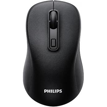 Philips Mouse SPK7538B Light-tone wireless mouse 800/1200/1600 DPI Dual-mode wireless 2.4G Bluetooth Intelligent power saving Light-tone keys Ergonomic fit to the palm.