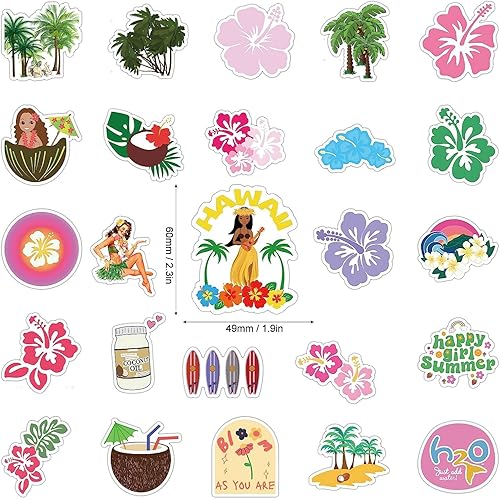 Miniatura 4 de Calcomanías estéticas de grafiti de dibujos animados de Coconut Girl 100 unidades, calcomanías de vinilo para laptop, botella de agua, parachoques,