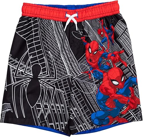 Marvel Spider-Man Avengers Spidey and His Amazing Friends UPF 50+ - Traje de baño para niños pequeños y grandes