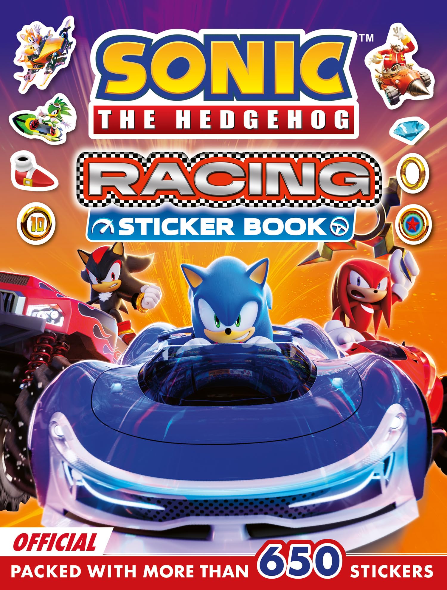 Sonic the Hedgehog Racing Sticker Book: NEW for 2026! A 100% official sticker activity book, perfect for kids who are fans of the Sonic movies, TV shows and games.