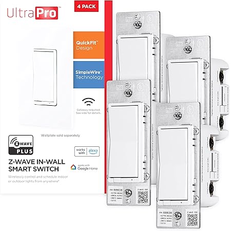 Kasa Dimmer Switch UltraPro 700 Series Z-Wave In-Wall Smart Rocker