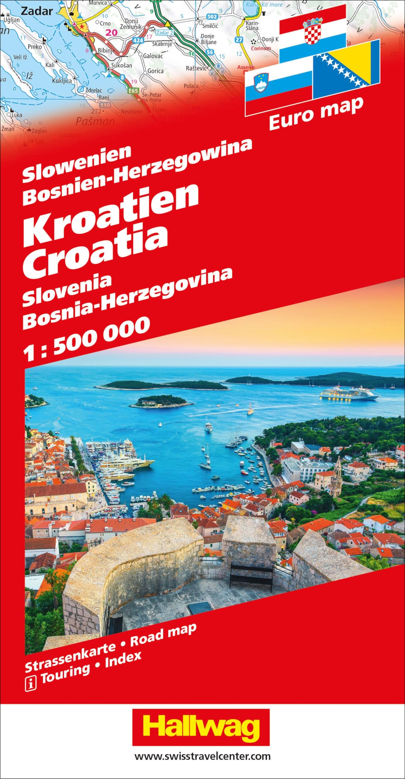 Slovenia / Croatia / Bosnia-Herzegovina: Touring, Index (Road maps)