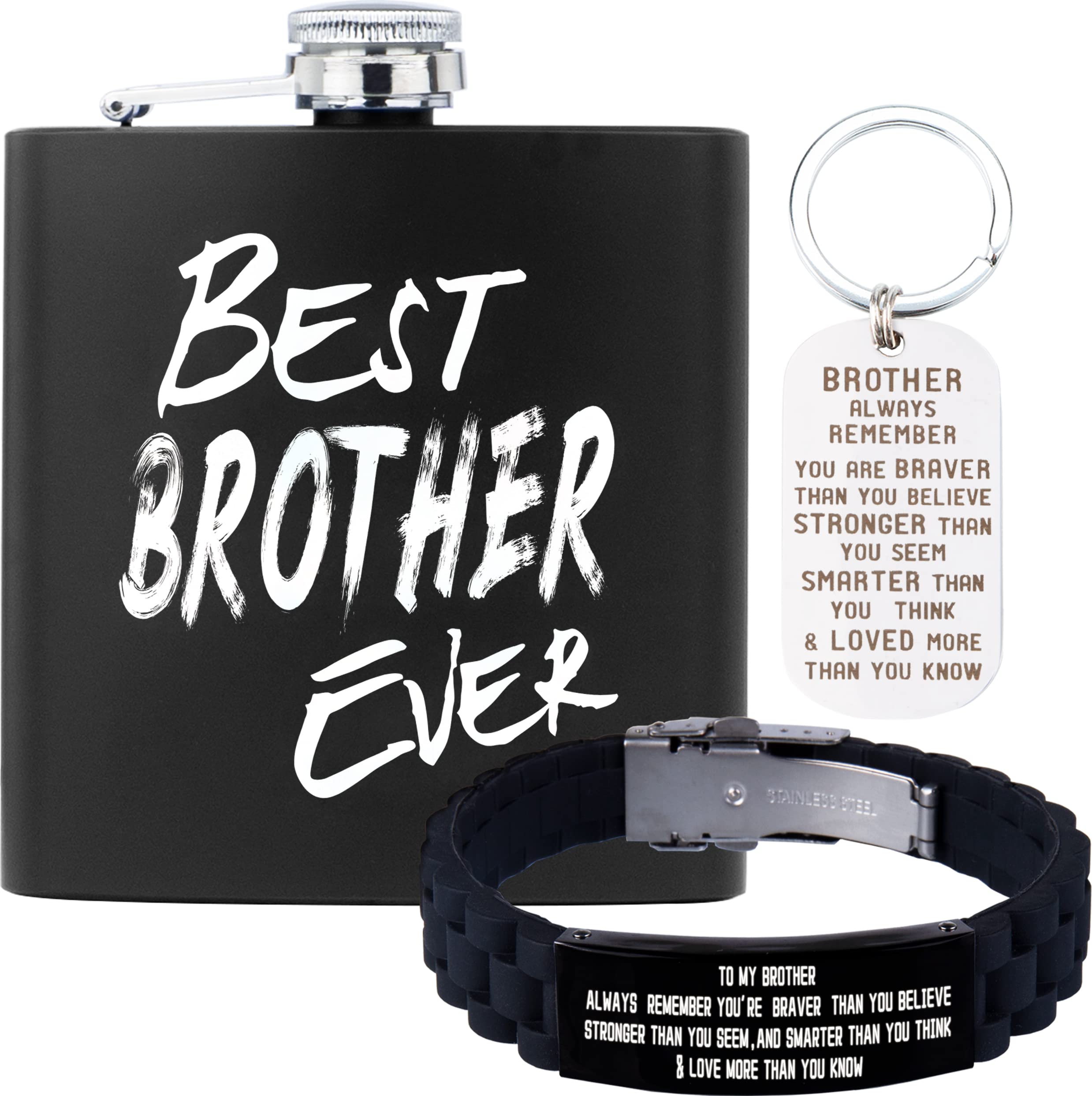 Brother Gifts, black,silver, 3 Piece Set, Modern