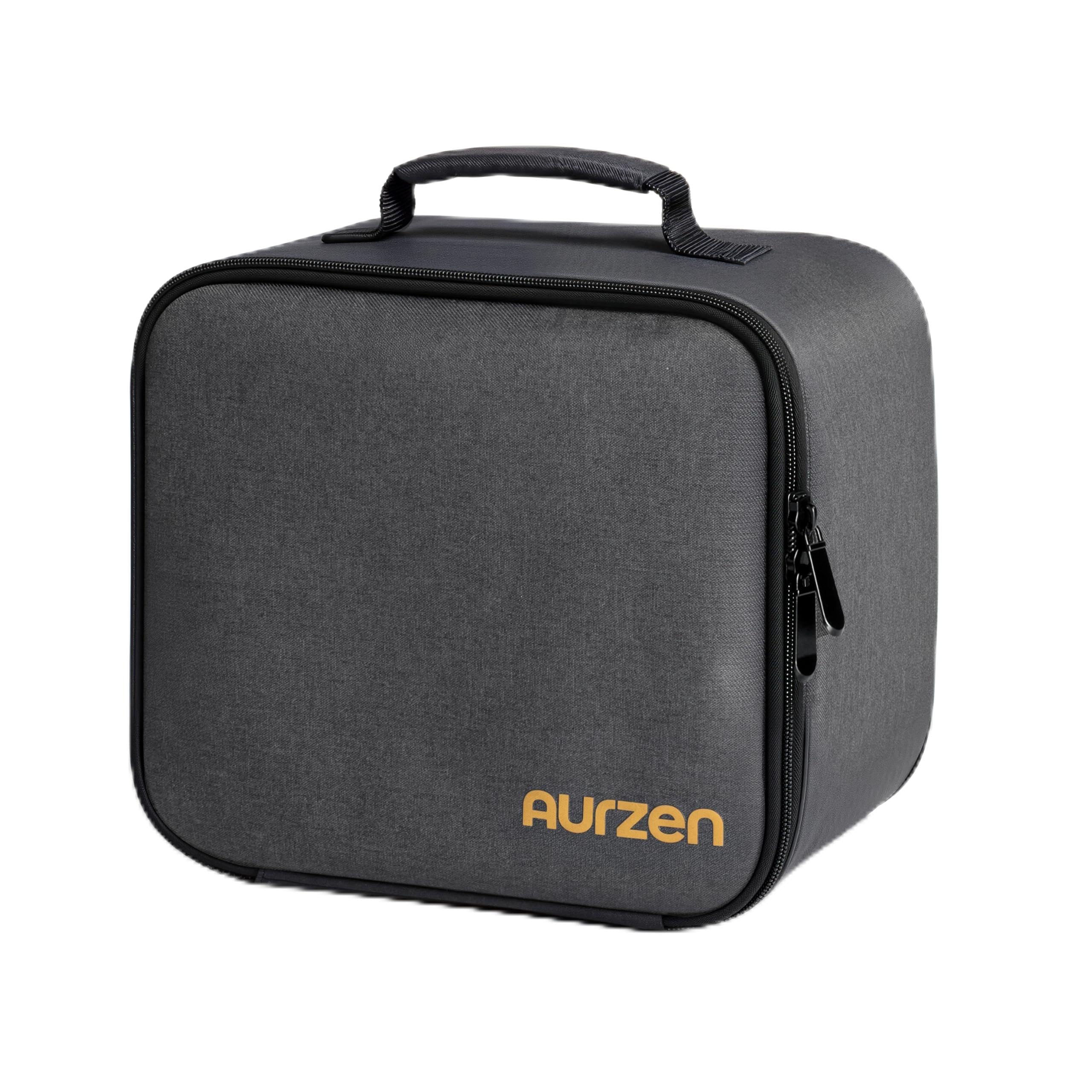 Aurzen EAZZE D1G Beamer mit Tragetasche im Set – dreilagiger Rundumschutz, praktische Klettfächer, leichtes und kompaktes Reise-Set