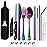 Taplord Portable Travel Silverware Set With Case, Includes 10 Pcs of Travel Utensils With Case, Stainless Steel Flatware Set For Camping, Lightweight (Multi-Color)