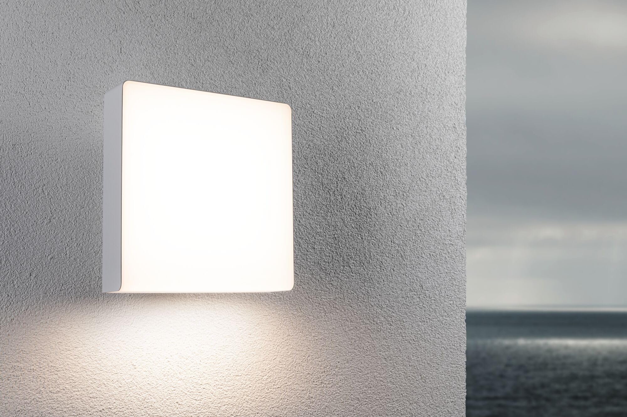Paulmann 94841 Applique d'extérieur LED Azalena détecteur mouvement haute fréquence IP44 250x97 mm 3000K 8,5W 700lm 230V Blanc luminaire d'extérieur