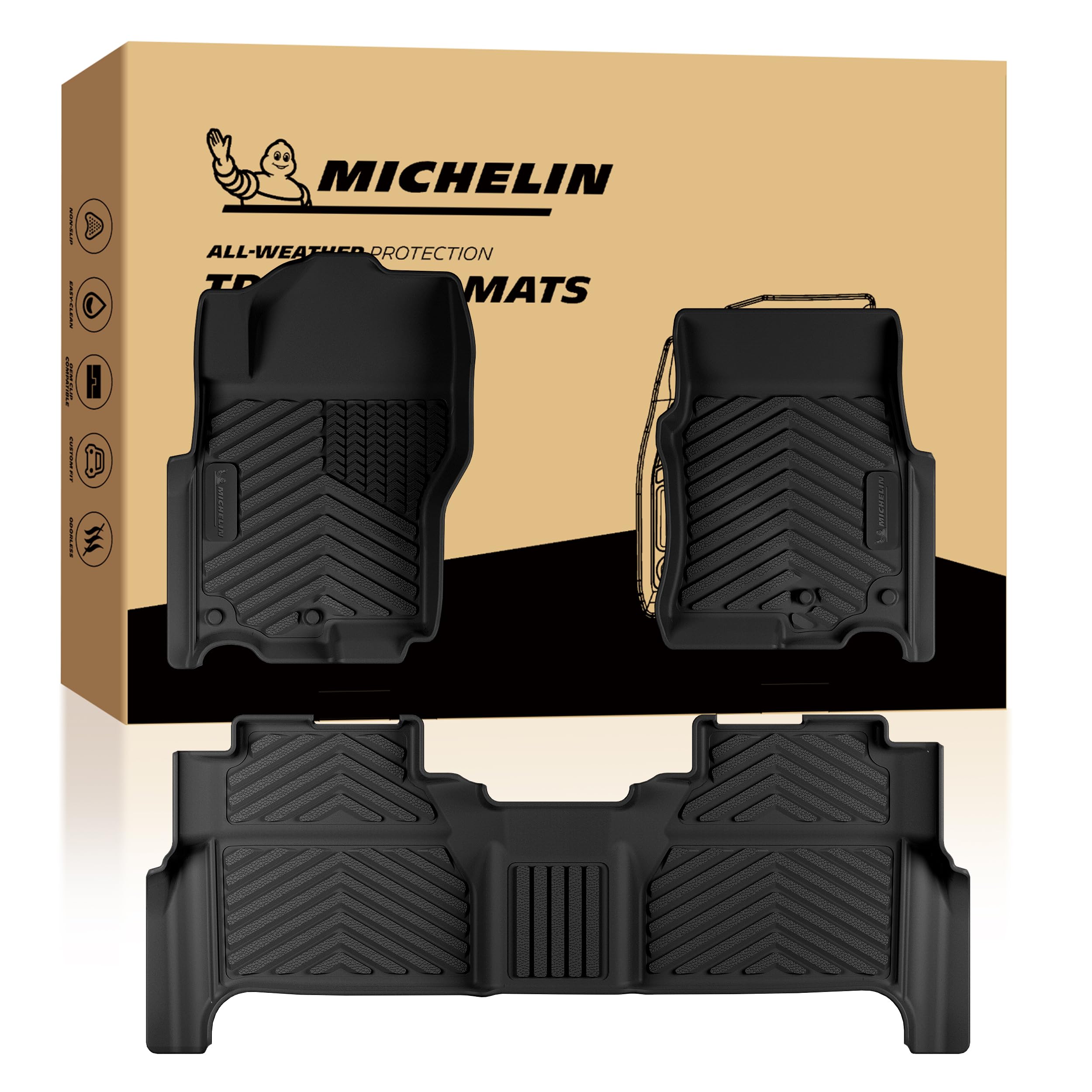 Michelin Vehicle Mats for 2022-2026 Nissan Frontier Crew Cab