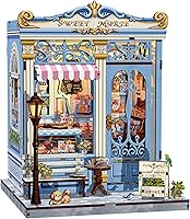 Vista 11 de CUTEBEE - Kit de rincón de libros - Kit de casa de muñecas en miniatura DIY para adultos, decoración de estantería de casa pequeña Booknook