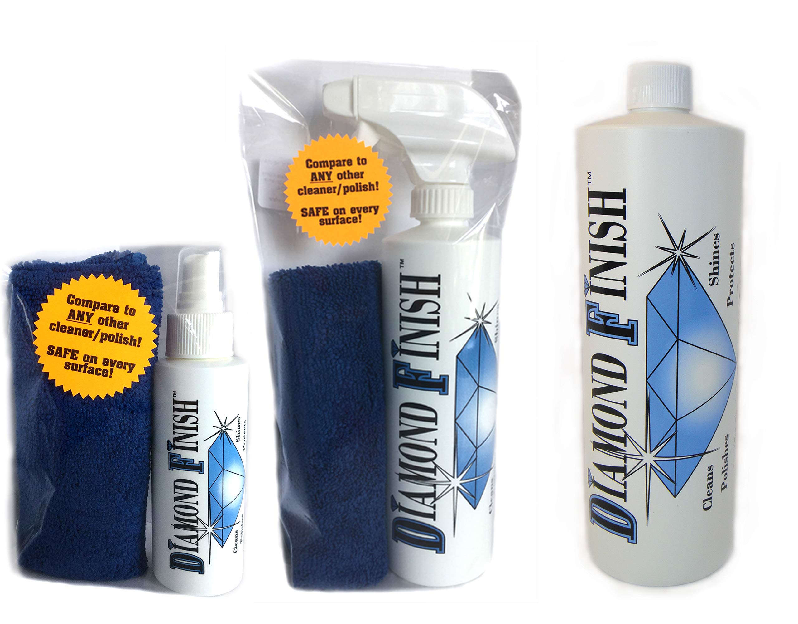 Premium 52oz Kit Multi Surface Nano Cleaner Polish Protect Vehicles, Home, Boats; Removes Dead Bug-Residue, Tar, Bird Poop, Brake Dust, Tree Sap, Grease, Fingerprints as it Shines