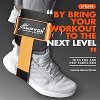 Vista 4 de Brazalete de tobillo para máquina de cable, brazaletes acolchados para patadas de máquina de cable, ejercicios de glúteos, extensiones de piernas