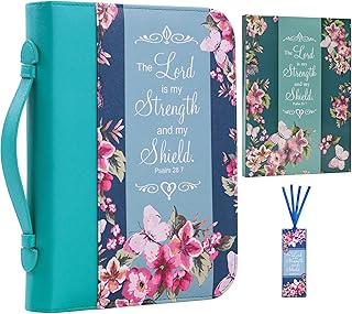 Faithful Hers Bible Cover Case for Women 3pcs Bible Bag Set with Notebook and