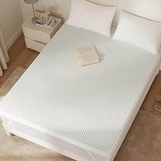 3 Inch Gel Memory Foam Cooling Mattress Topper Full Size, High Density Bed Topper with Breathable Cooling Cover(White,Full 54 * 75 Inch)