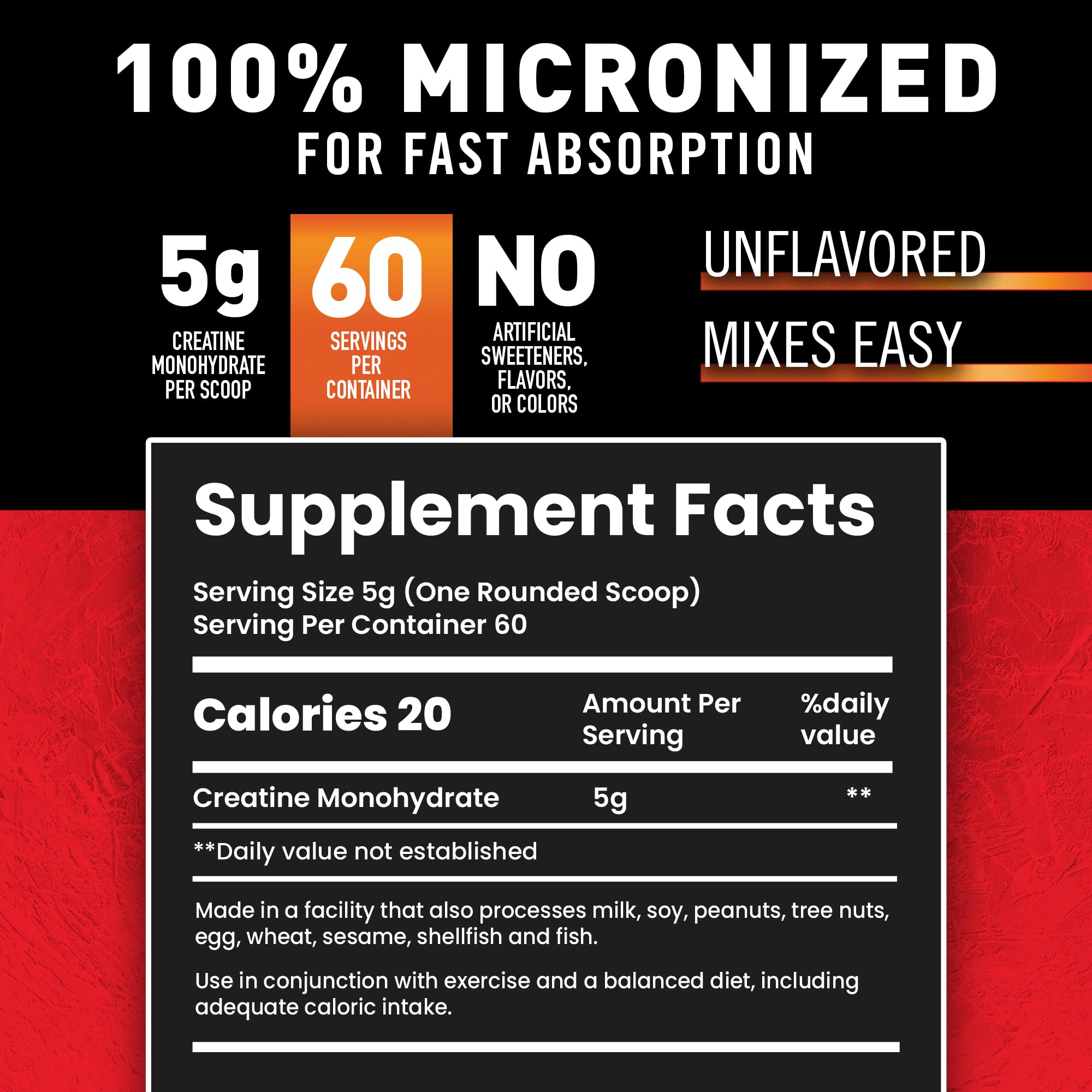 Body Fortress 100% Creatine Monohydrate Powder, 5g Per Scoop — Amazon image 4