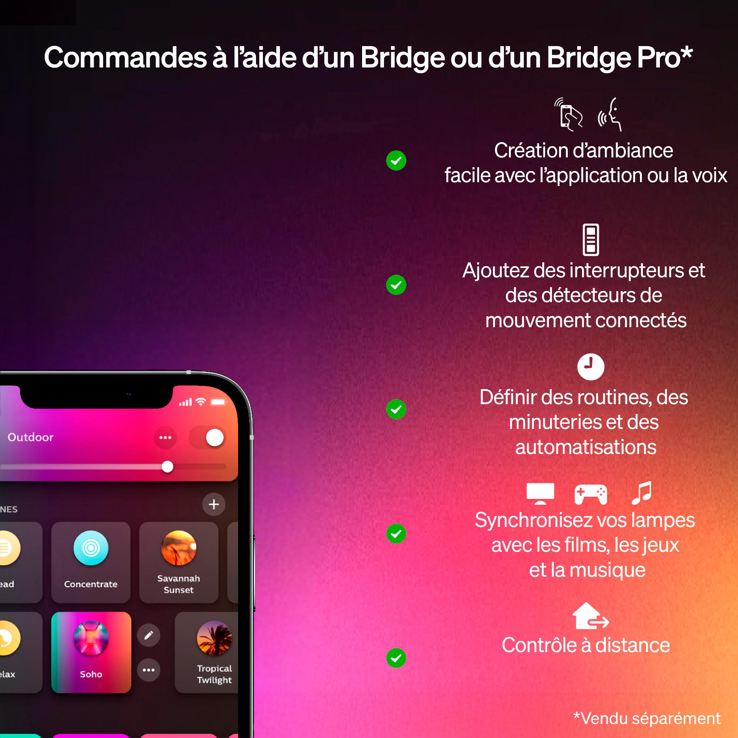 Philips Hue Turaco Applique Extérieur, Lumière Blanche et Multicolore Personnalisable, 1100 lm, Ampoule A60 Incluse, Luminosité Variable, IP44 Résiste aux Intempéries, Compatible Matter, Zigbee