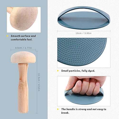 Miniatura 3 de Swpeet Kit de fabricación de sellos de goma, bloques de tallado de sellos de goma, 1 piedra de afilar, cuchillo de manualidades, rodillo de tinta,