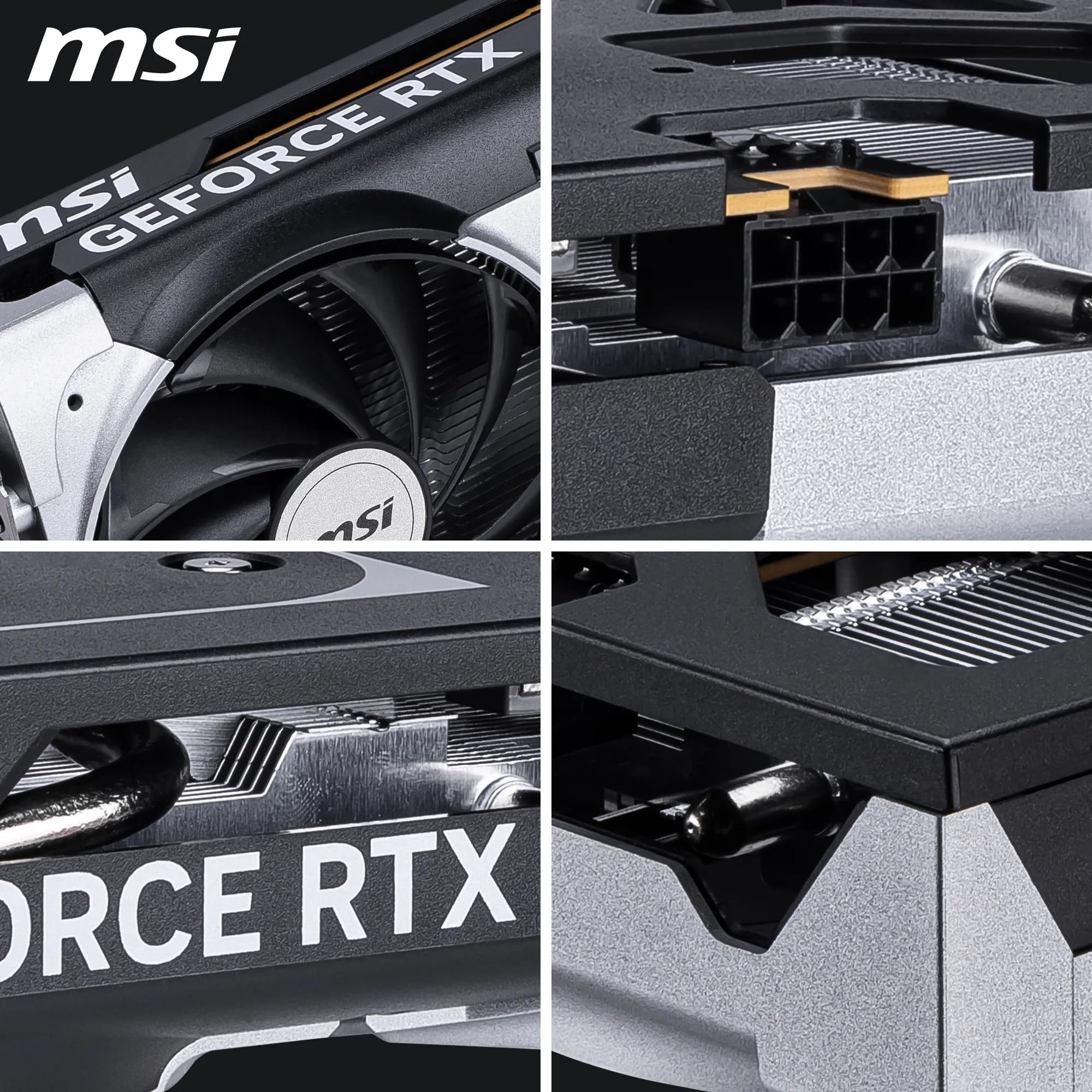 MSI NVIDIA GeForce RTX 5060 8G Ventus 2X OC Carte Graphique - 8 Go GDDR7 (28 GB/s /128 Bits), PCIe 5.0 - Double Ventilateur (2X Ventilateurs TORX 5.0), HDMI 2.1b, DisplayPort 2.1b