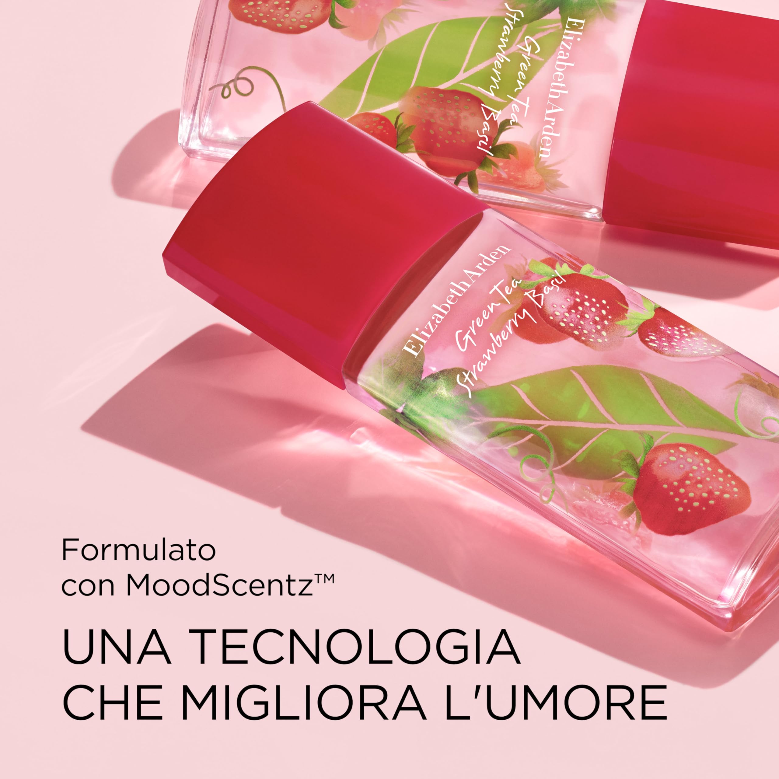 Elizabeth Arden - Green Tea Strawberry Basil Honey Drops Crema Corpo, Idratazione Nutriente 500ml + Elizabeth Arden - Green Tea Strawberry Basil Eau de Toilette, Profumo da Donna 100ml
