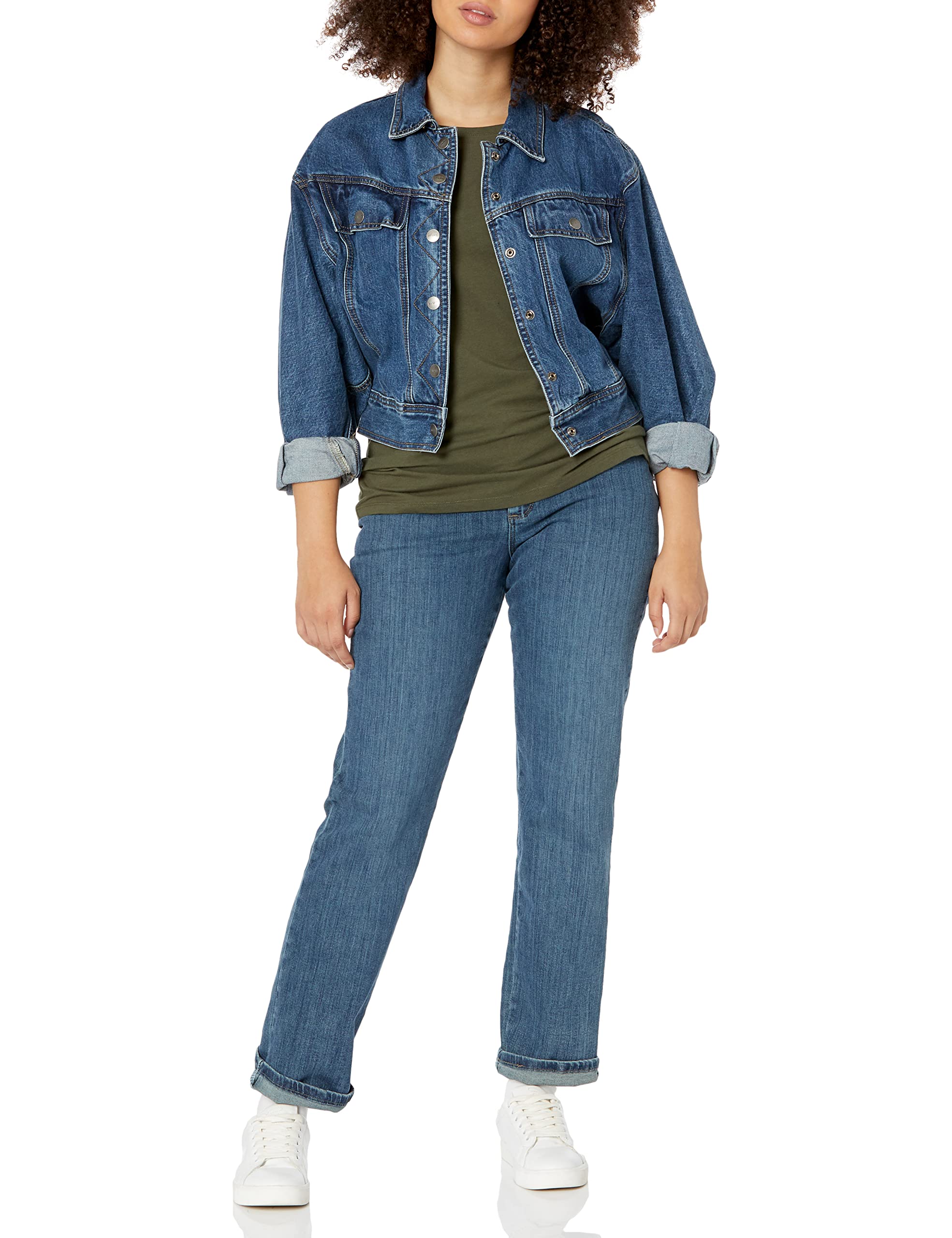 Amazon Essentials T-Shirt Girocollo a Maniche Corte con vestibilità Classica Donna, Confezioni Multiple