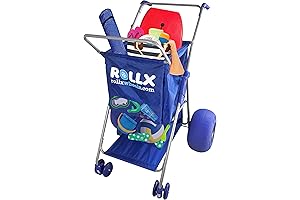 Roll X EZ Beach Cart: Big Balloon Wheel Cart for Effortless Beach Travel