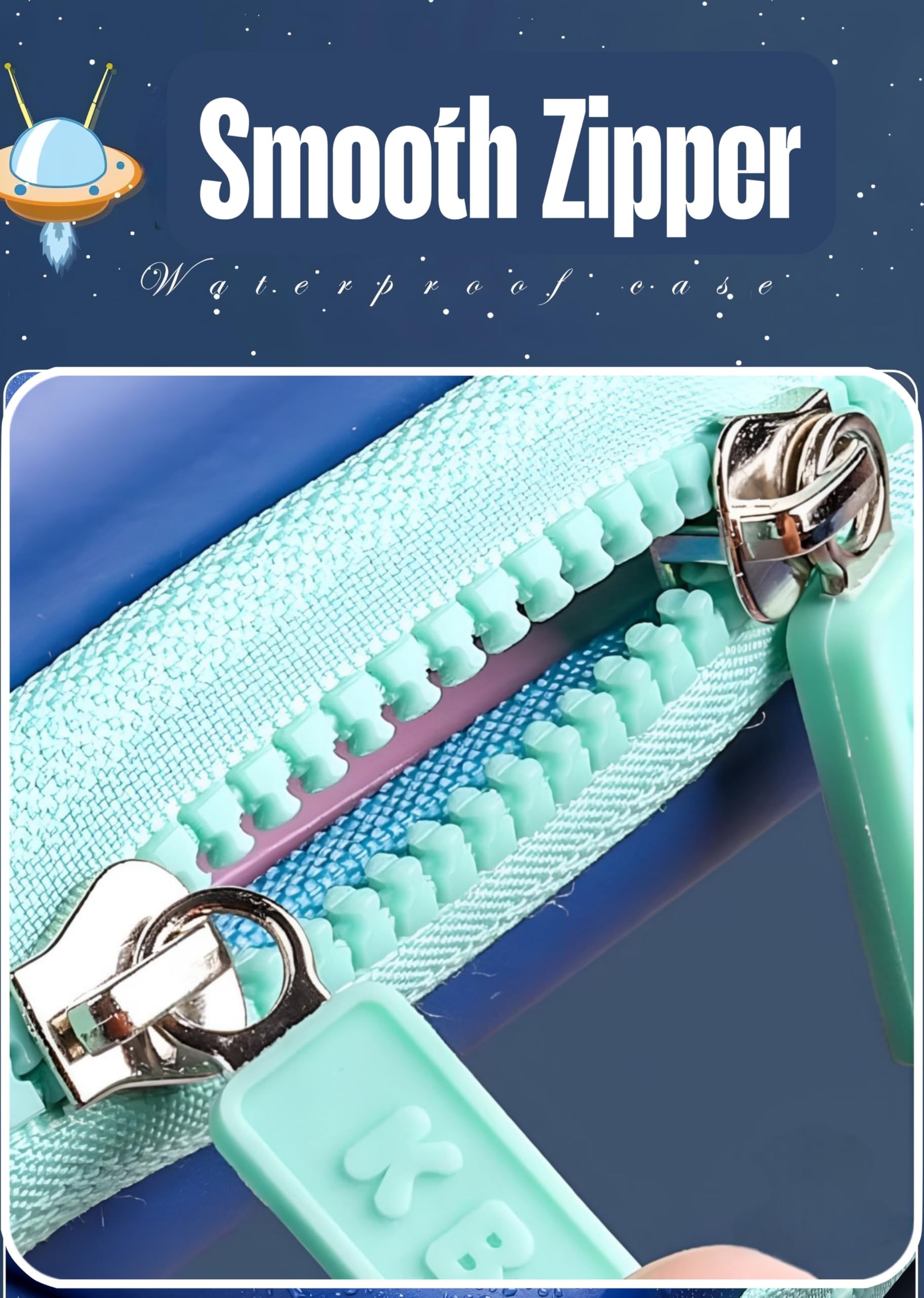 Elecart Premium Pencil Case | Large-Capacity Anime Stationery Pouch | Durable Geometry Box for Kids, Boys & Girls | School, Travel & Gift Organizer (Random Design) (Universe Astronaut) 4
