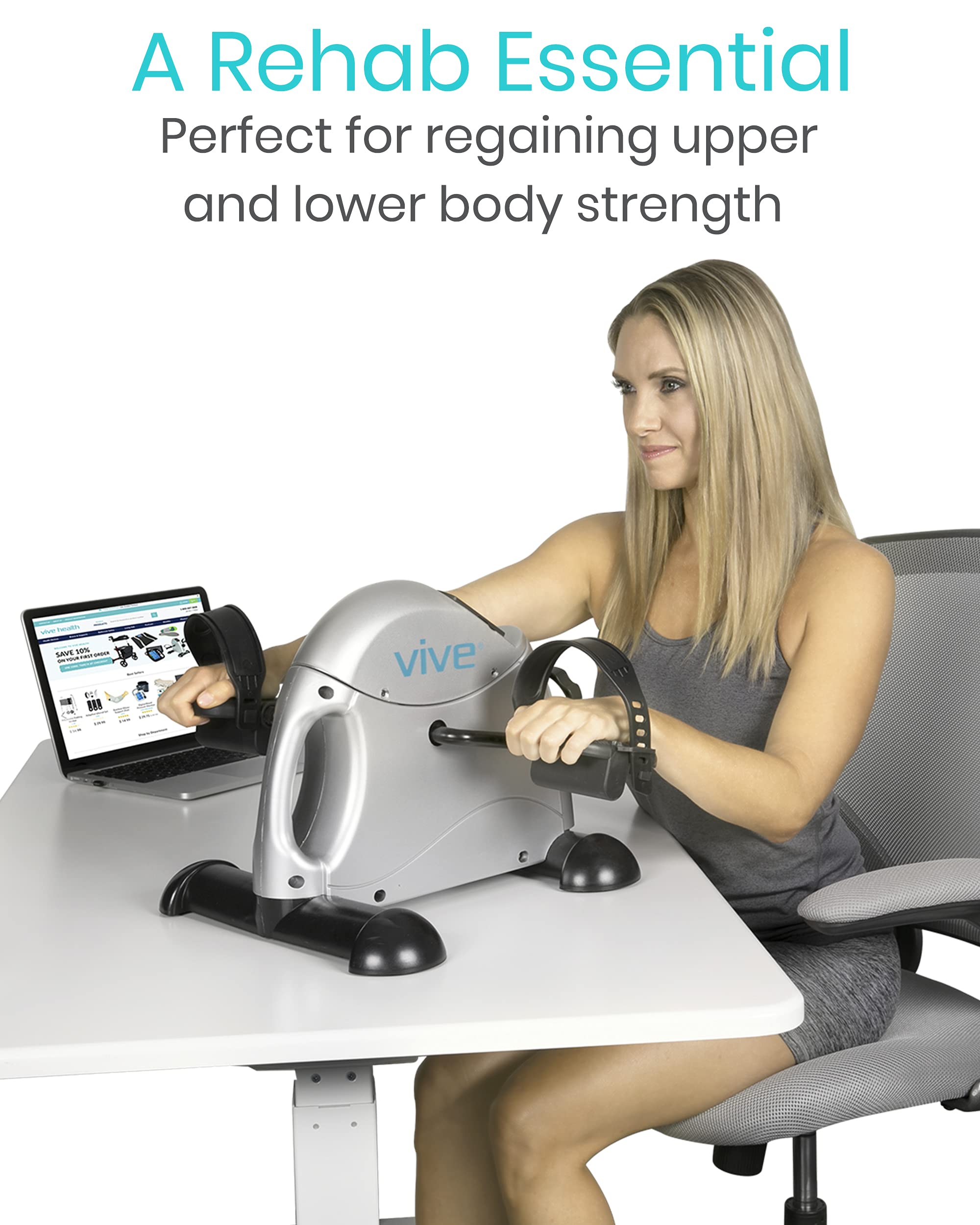 vive desk cycle foot pedal exerciser