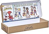 Vista 3 de Marvel Hasbro - Paquete de figuras de acción de Spidey y sus increíbles amigos, revelación de héroe, con función de máscara abatible, a escala de 4