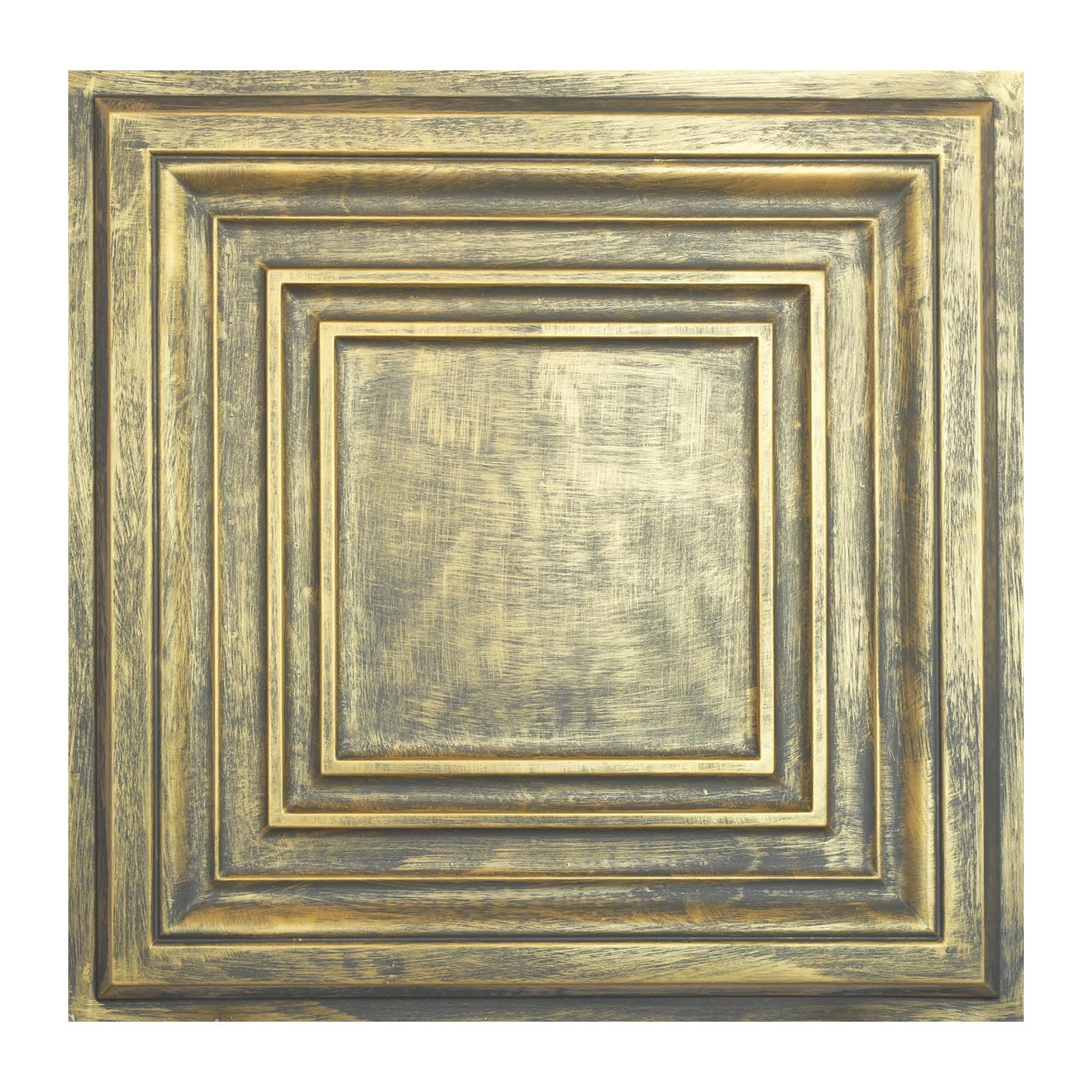 Paintsdecor Ancient Gold Vintage Tin Ceiling Tiles, Pvc Decoration Wall Panel, For Groggery Pl05 10Tiles/Lot (Ancient Gold)
