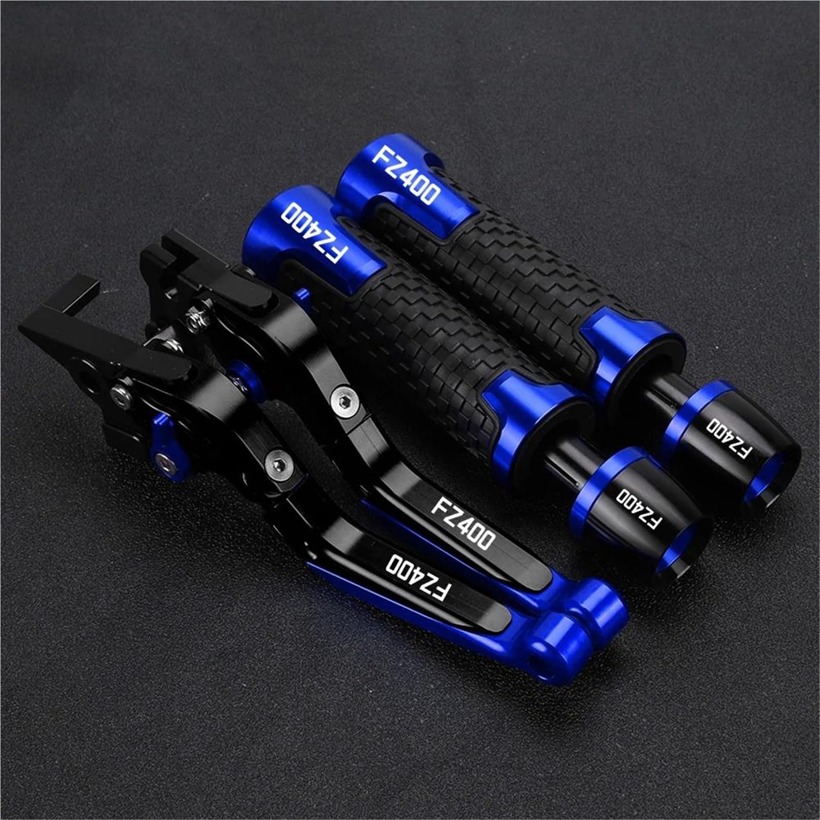 TGVSELPJ Motorcycle Part Motorcycle Handle Bar Extendable Folding Brake Clutch Lever Handlebar for Y-AMAHA FZ400R FZ 400R FZ400 R 1986-1988(Blue 3)