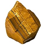 Amazing Gemstone Tiger Eye Raw Crystals and Healing Stones, Natural Rocks for Tumbling and DIY Raw Stones and Crystals (1 Piece)