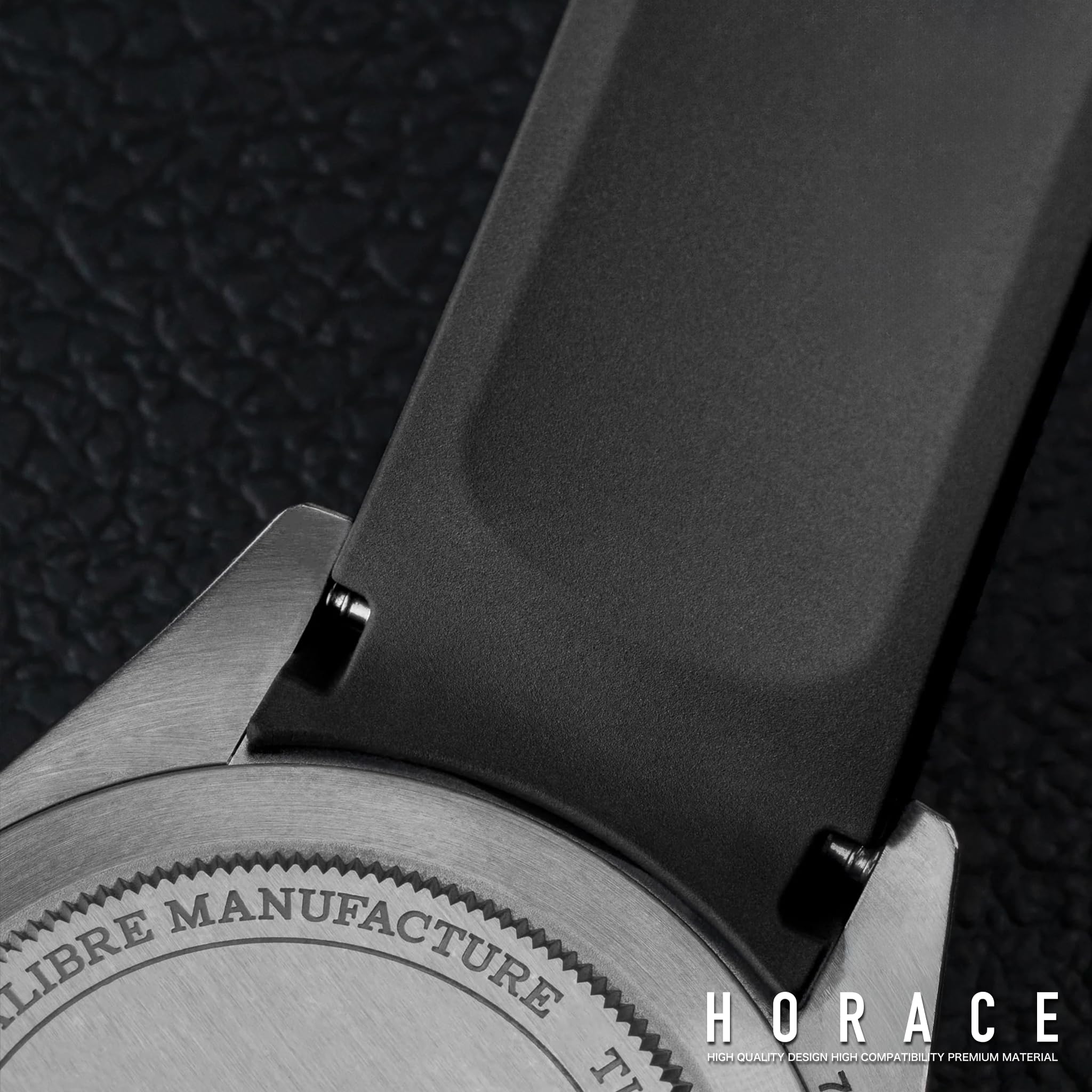 HORACE Correa de Reloj 20 mm de Goma FKM Premium – Suave, Impermeable y Duradera – Compatible con Tudor Black Bay 58 & GMT 39mm