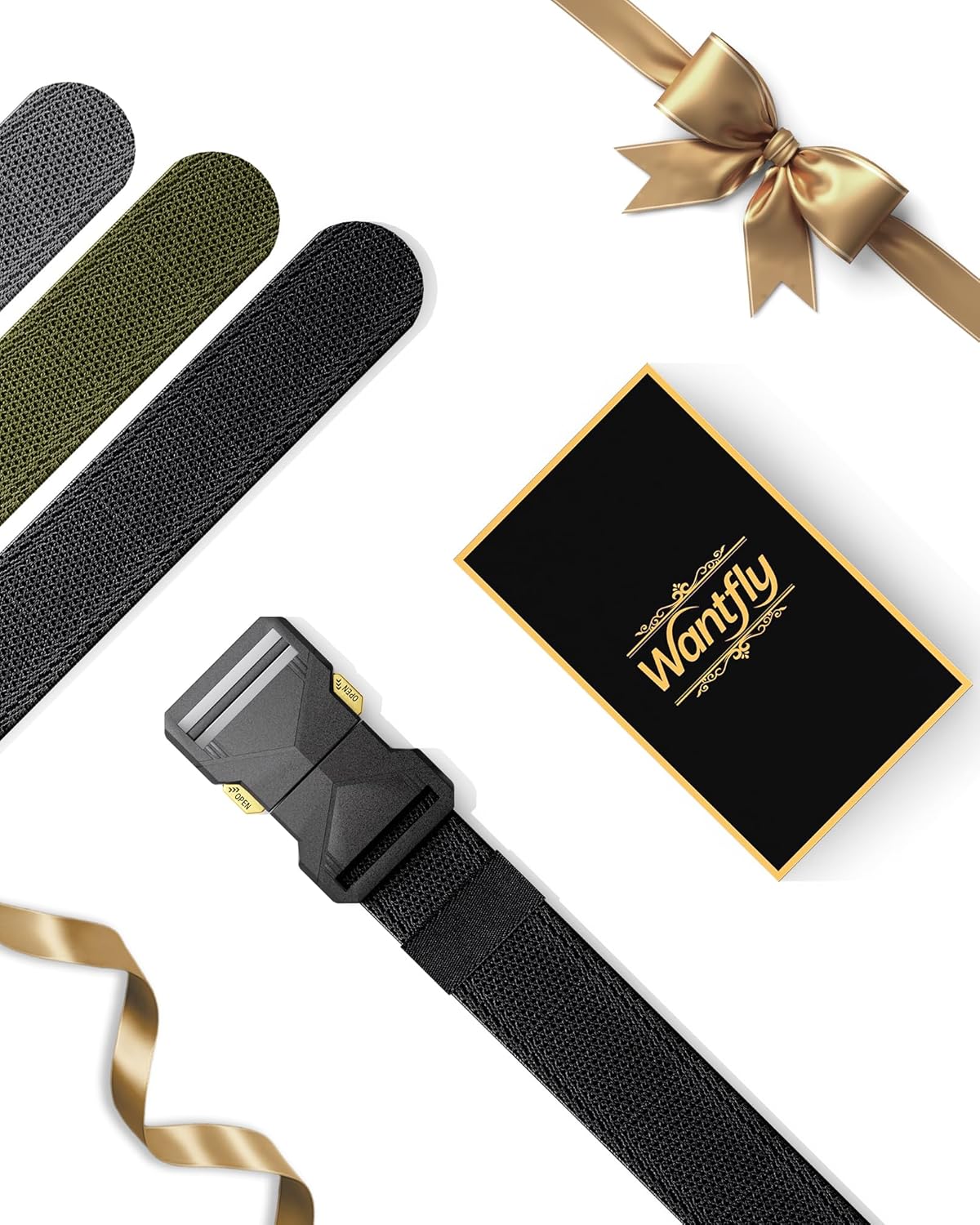 Tactical Belt, Heavy-Duty Quick-Release Buckle, 1.5” Nylon Web Belt – Ideal for Work, Hiking, Military and Riggers - Image 6