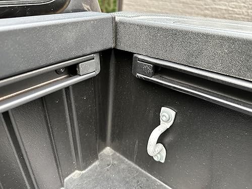 Miniatura 7 de MELIPRON Riel de cubierta frontal para accesorios de caja de camioneta Toyota Tacoma 2016-2020