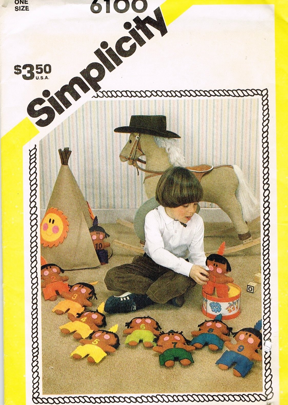 Jouets éducatifs indiens coudre des activités pour enfants Simplicity 6100