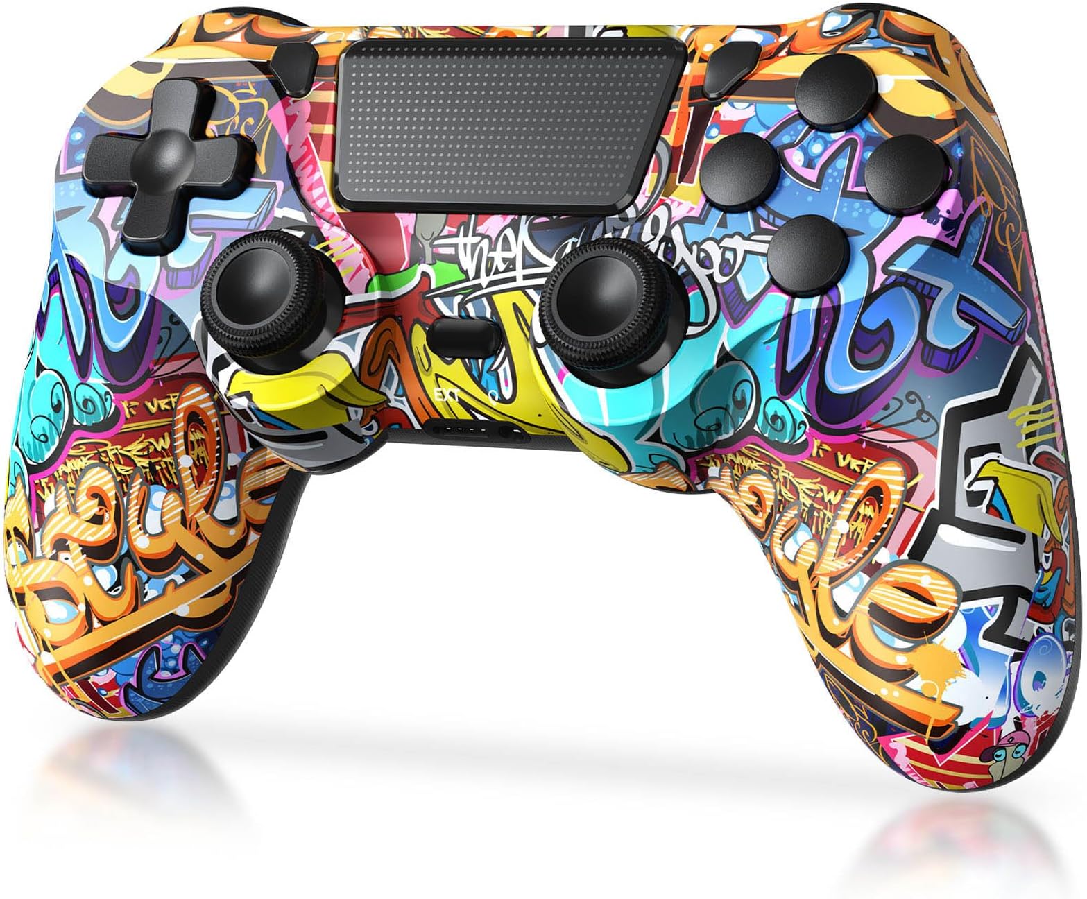 TIANHOO Wireless Controller Compatible with PS4/Pro/Slim, with Vibration Feedback, Motion Sensing, Touchpad, Light Bar, Share, 3.5mm Headphone Jack