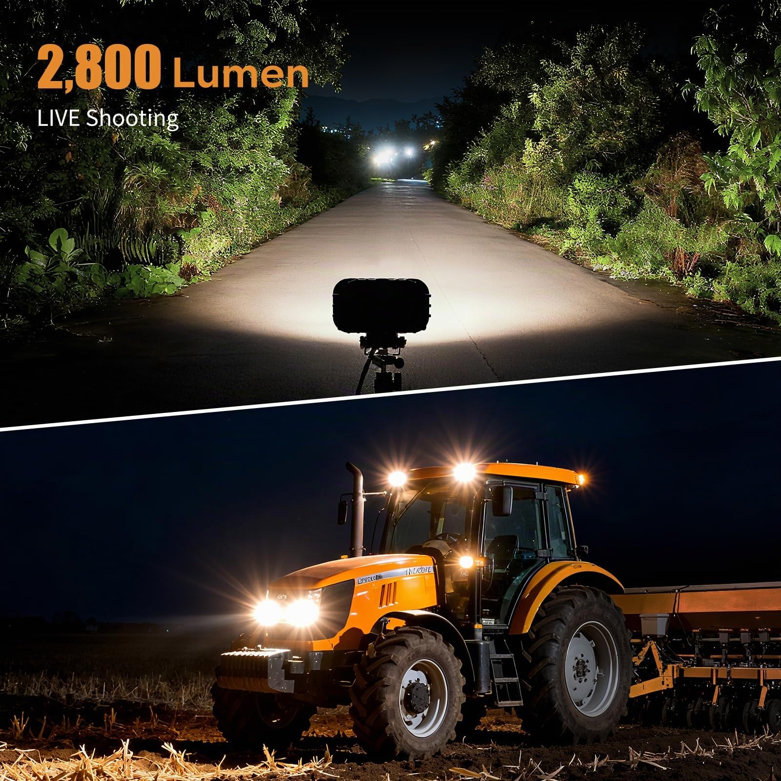LED Arbeitsscheinwerfer 12V/24V, LED Scheinwerfer Traktor, 4 Stück | 2200LM 25W, IP67 wasserdicht, Rückfahrscheinwerfer LED, 5700K, Zusatzscheinwerfer für Traktor, LKW, Offroad