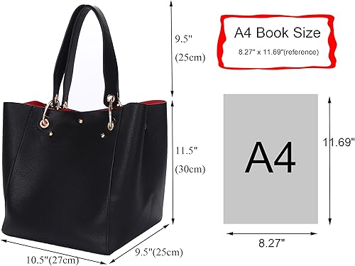 Miniatura 2 de Bolsas de mano de gran capacidad para mujer ideal para trabajo, bolsos grandes y bolsas de cuero para mujer, bolsa de viaje de hombro grande e