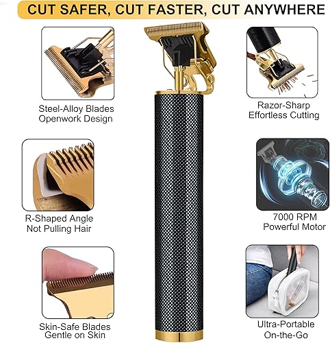 Miniatura 4 de Beard Trimmer & Hair Trimmer for Men,Cordless Hair Clippers for Cutting,Rechargeable T-Blade Trimmer, Mustache Trimmer for Detailing &