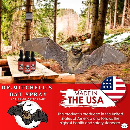 Miniatura 5 de Dr. Mitchell's - Espray para murciélagos, señuelo atractivo para casas de murciélagos, botella de 2 onzas, fórmula de feromonas totalmente natural