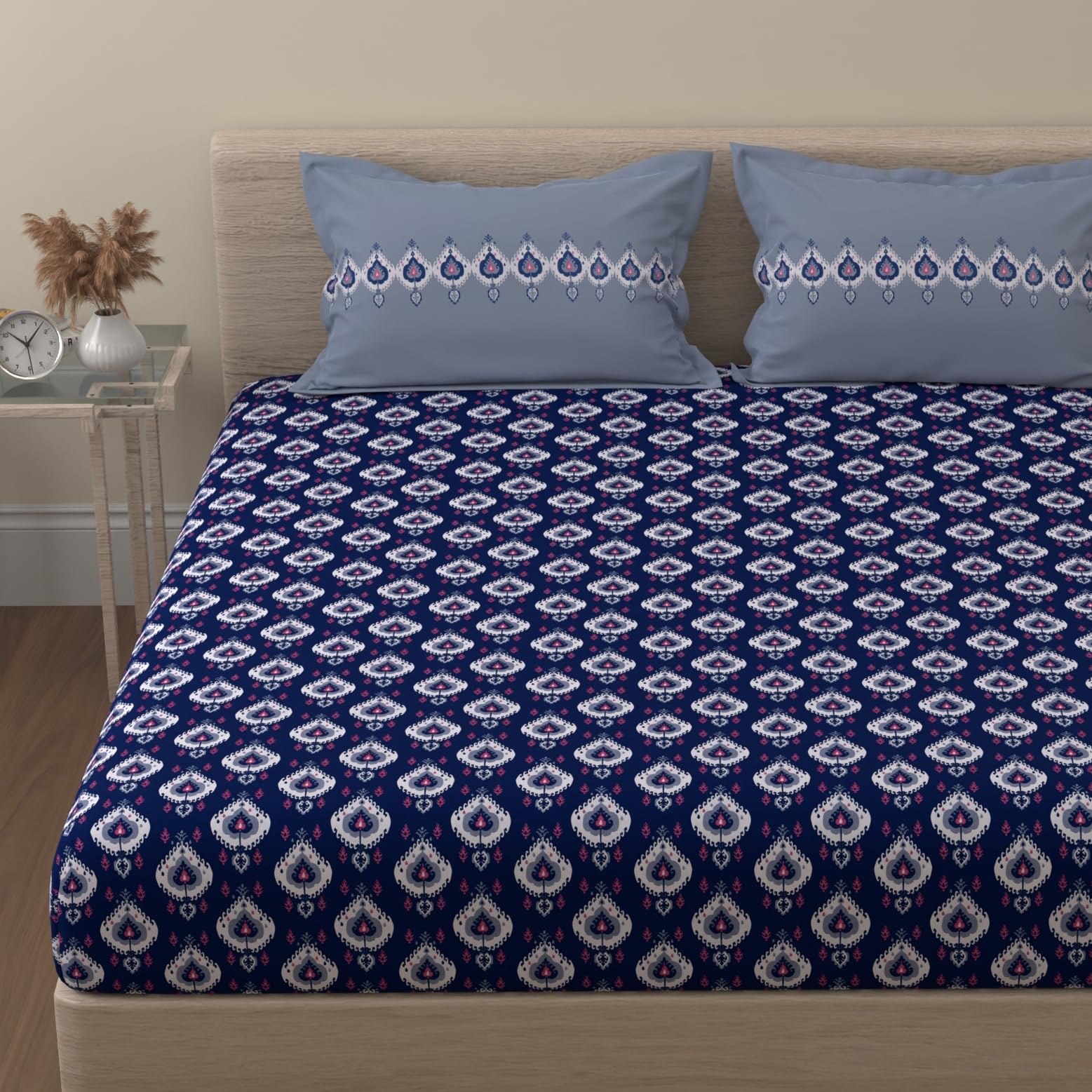 HUESLAND Mandala Bedsheets - Queen Size Cotton -15