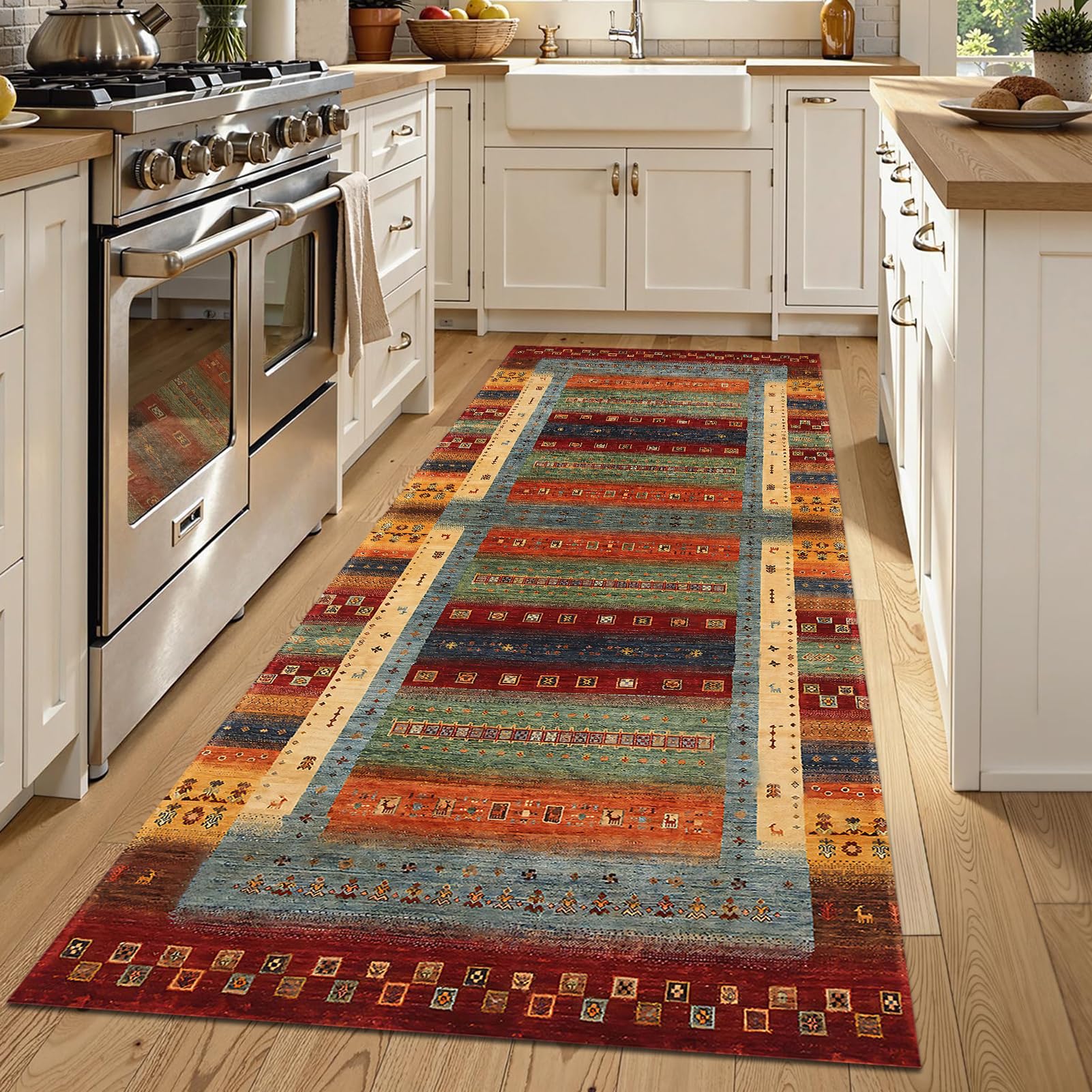Alfombra cocina antideslizante y lavable con tejido super absorbente para interior