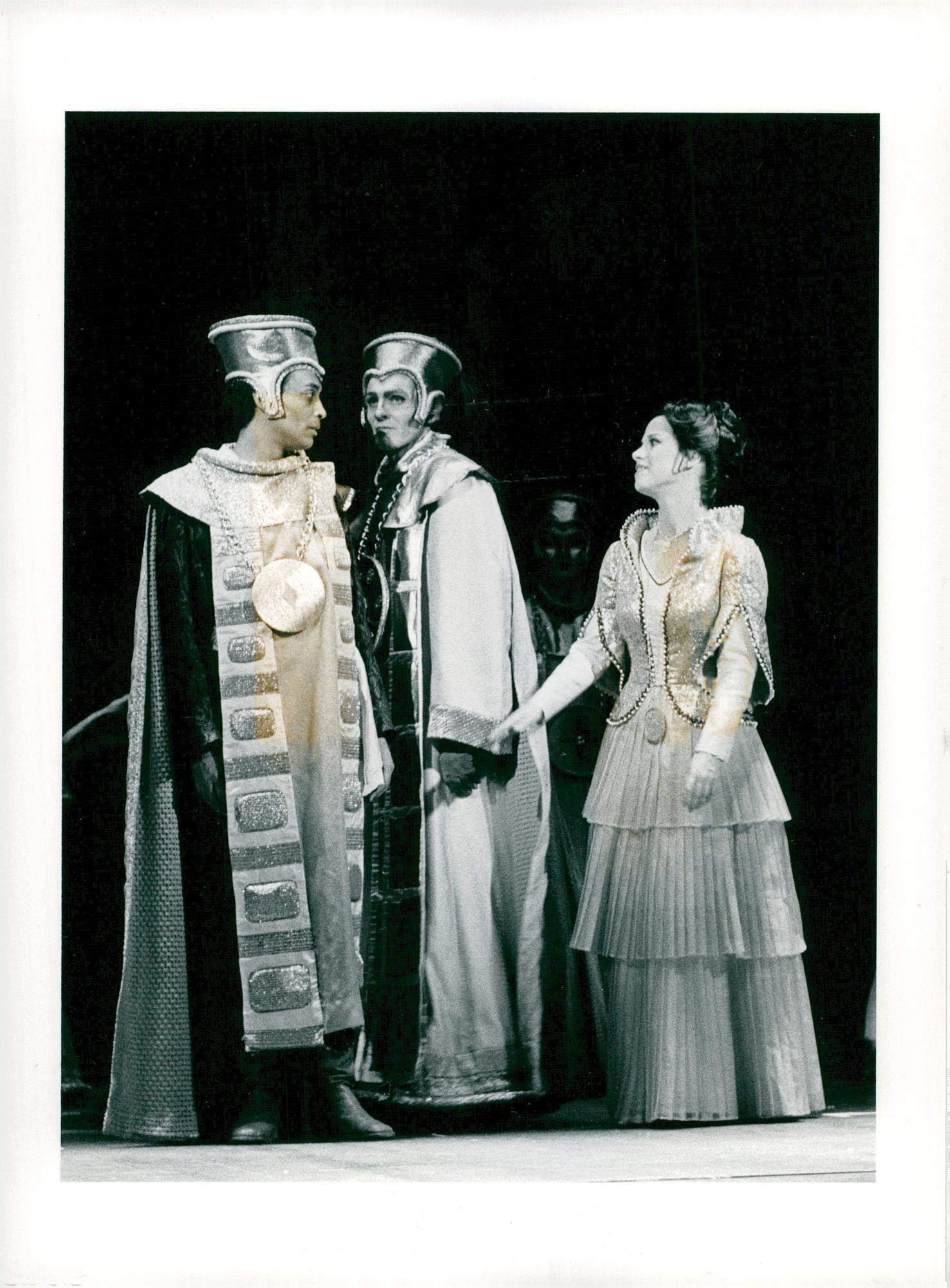 Vintage photo of Elisabeth Erikson and Torbj246;rn Lillieqvist in the"Magic Flute" by Wolfgang Amade