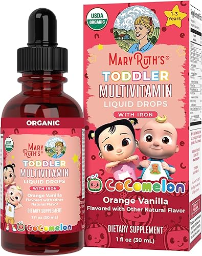 Vista 11 de MaryRuth Organics Multivitamínico y multimineral con hierro para niños pequeños USDA Organic Sin azúcar Gotas líquidas multivitamínicas