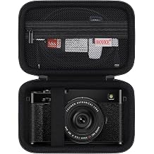 BOVKE Hard Carrying Case for FUJIFILM X-E5 Mirrorless Digital Camera, Extra Mesh Pocket for Batteries, SD Card, Charging Cables and More Additional Accessories, Black