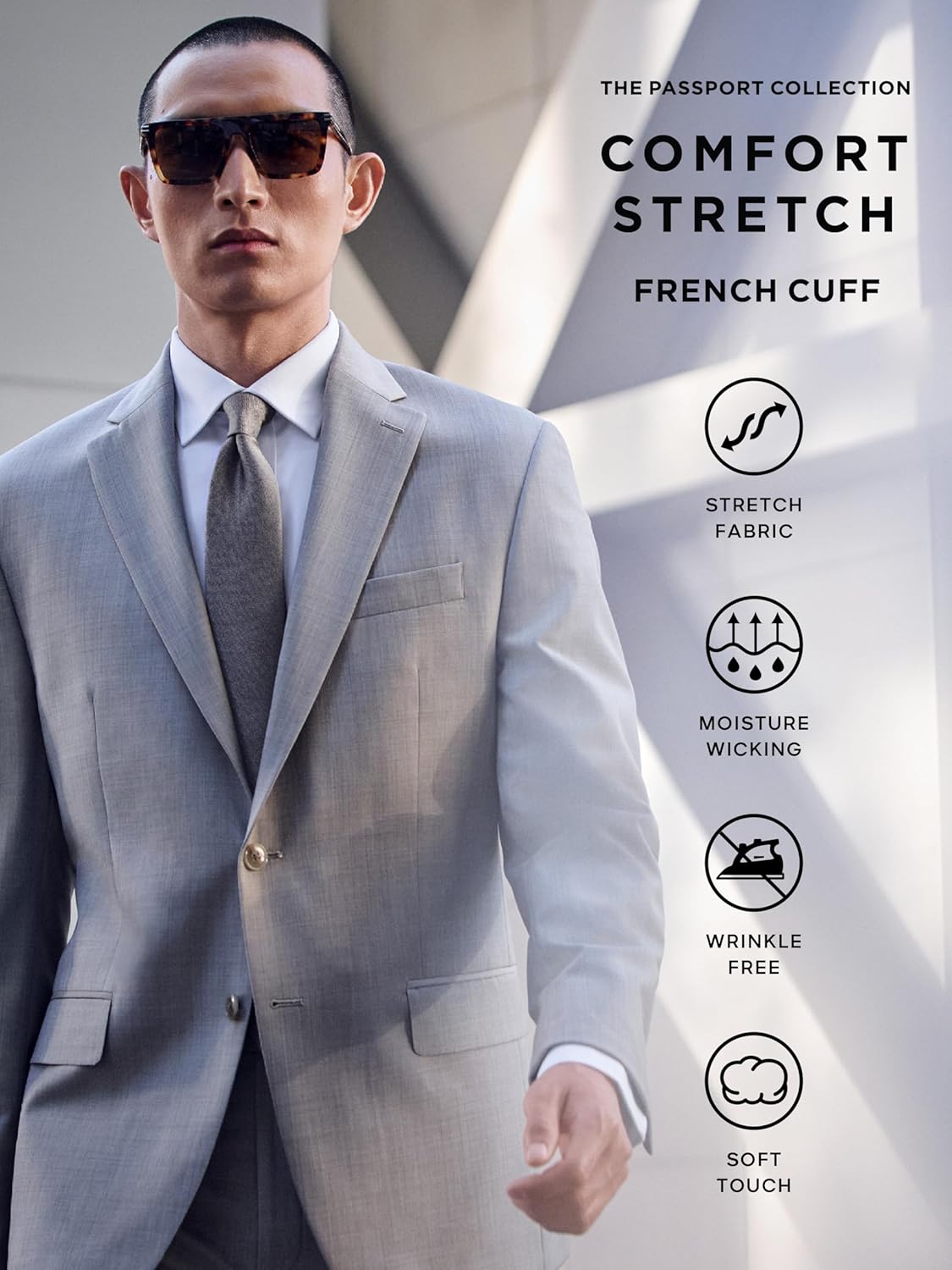 Michael Kors Mens Dress Shirt Comfort Stretch French Cuff Regular Fit - Image 7