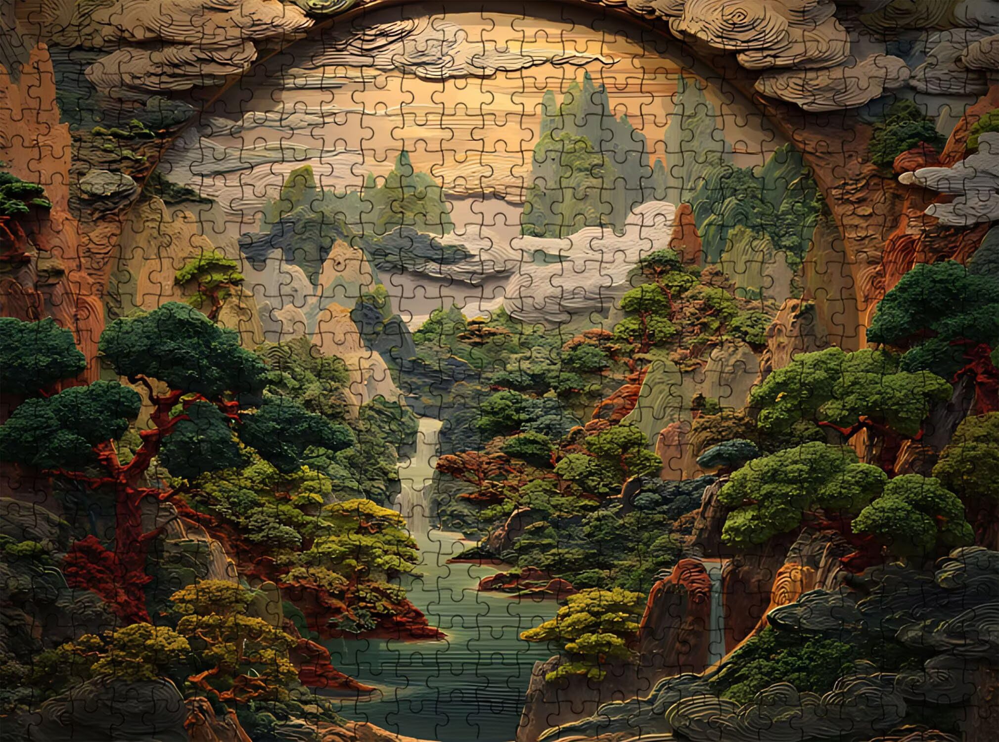 Puzzle 6000 Pezzi Classici, Puzzle paesaggio statua 179 x 105 cm, Gioco Educativo e Antistress in Legno con Poster Incluso, Ttività DIY per Famiglia, Regalo per Appassionati, Decor Parete Casa, f0-504
