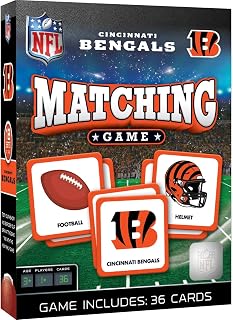 Baby Fanatics Cib3080: Cincinnati Bengals Matching Game - Fun Family Entertainment for Kids and Adults - Educational, Engaging, and Perfect for Game Night, Classroom Activities, and Interactive Play