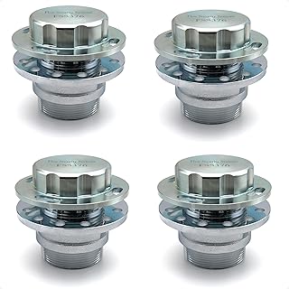 The Flow Security Systems Non-Vented Locking Fuel Tank Cap | Secures Transfer & Above Ground Commercial Fuel Tanks | Prevents Theft & Fuel Vandalism | FSS 376M | Male 2" Std Thread - 4CT